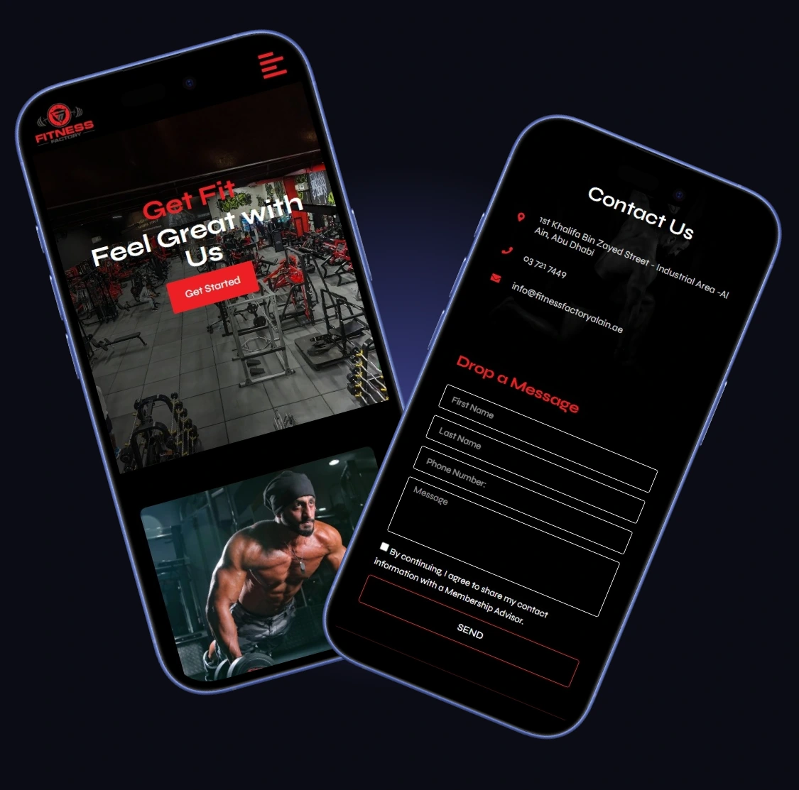 Web design muck up for service page